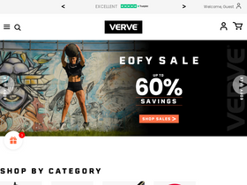 'vervefitness.com.au' screenshot