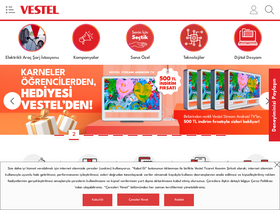 'vestel.com.tr' screenshot