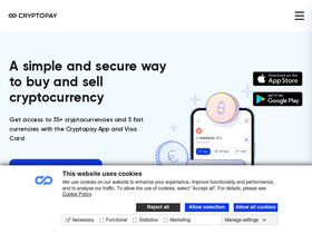 'cryptopay.me' screenshot