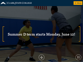 'clarkstate.edu' screenshot