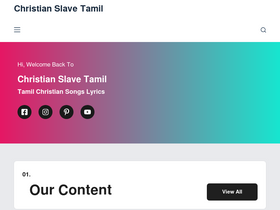'christianslavetamil.in' screenshot