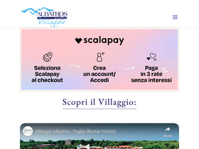 'albatrosvillaggio.it' screenshot