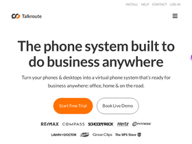 'talkroute.com' screenshot