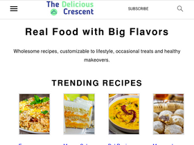 'thedeliciouscrescent.com' screenshot