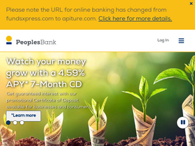 'peoplesbanknc.com' screenshot