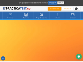 'practicatest.co' screenshot