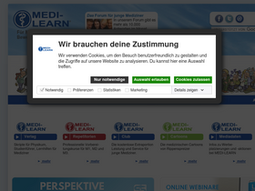 'medi-learn.de' screenshot