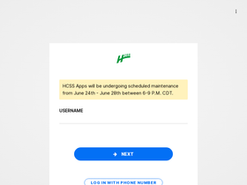 'hcssapps.com' screenshot