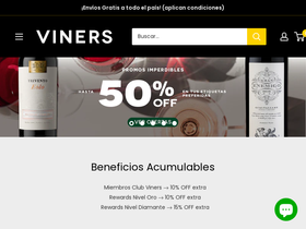 'viners.com.ar' screenshot