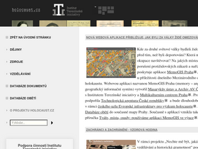'holocaust.cz' screenshot