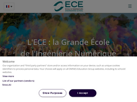 'ece.fr' screenshot