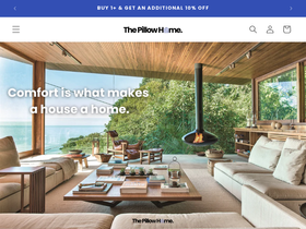 The Pillow Home homepage screenshot