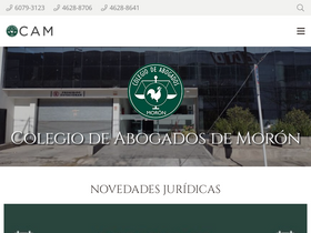 'camoron.org.ar' screenshot
