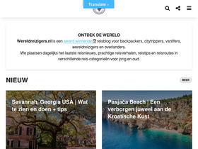 'wereldreizigers.nl' screenshot