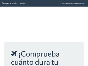 'tiempo-de-vuelo.es' screenshot