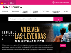 'tomaticket.es' screenshot