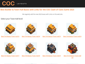 'clashofclans-layouts.com' screenshot