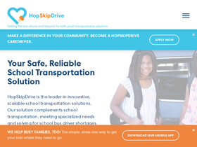 'hopskipdrive.com' screenshot