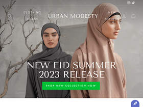 'urbanmodesty.com' screenshot