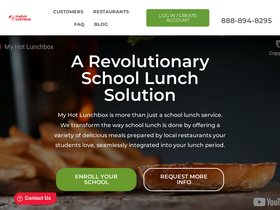 'myhotlunchbox.com' screenshot