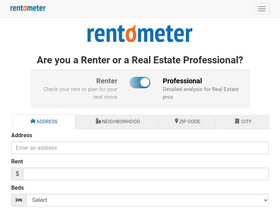 'rentometer.com' screenshot