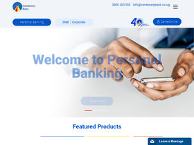 'centenarybank.co.ug' screenshot
