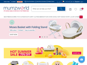 'mumzworld.com' screenshot