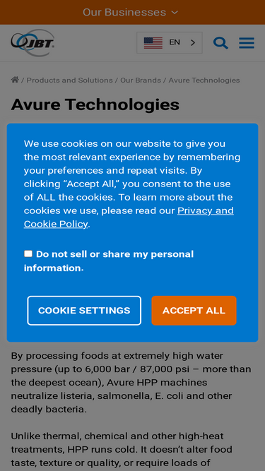 avure-hpp-foods.com