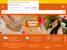 'sapatarianova.com.br' screenshot