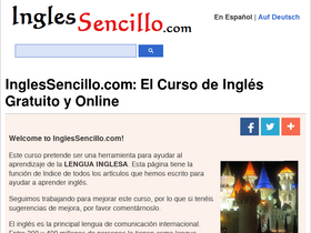 'inglessencillo.com' screenshot