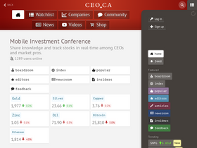 'ceo.ca' screenshot