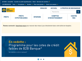 'b2bbanque.com' screenshot