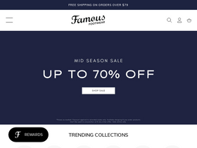 'famousfootwear.com.au' screenshot