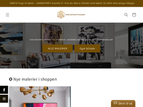 StoreAbstrakteMalerier homepage screenshot