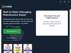 'limblecmms.com' screenshot