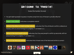 'yeezle.xyz' screenshot