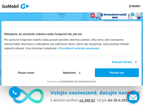 'gomobil.cz' screenshot