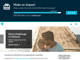 'answersingenesis.org' screenshot