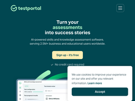 'testportal.net' screenshot