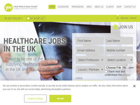 'yourworldhealthcare.com' screenshot