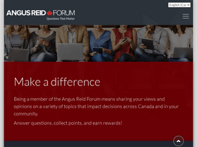 'angusreidforum.com' screenshot