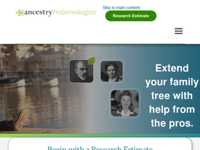 'progenealogists.com' screenshot