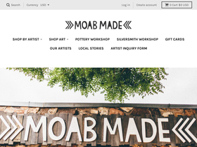 moabmade.com homepage screenshot