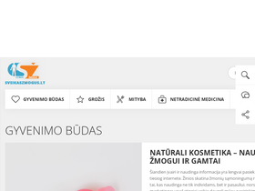 'sveikaszmogus.lt' screenshot
