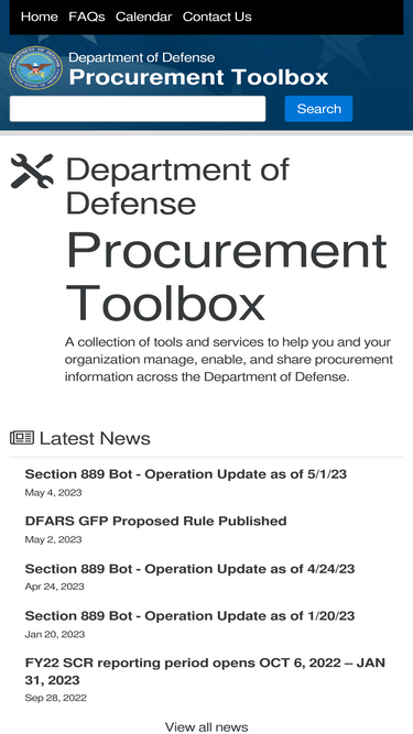 dodprocurementtoolbox.com