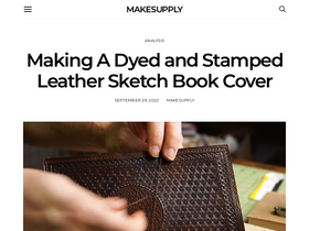'makesupply-leather.com' screenshot