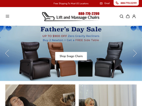 Liftandmassagechairs homepage screenshot