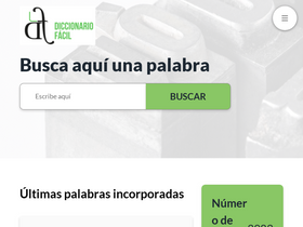 'diccionariofacil.org' screenshot