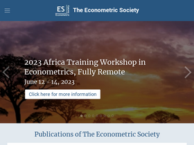 'econometricsociety.org' screenshot
