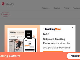 'tracktry.com' screenshot